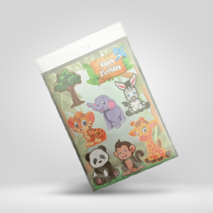 Jungle Theme Paper Cake Toppers