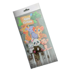 Premium Jungle Theme Paper Cake Toppers (Ready to use)