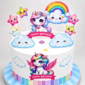 Unicorn Theme Dummy Cake
